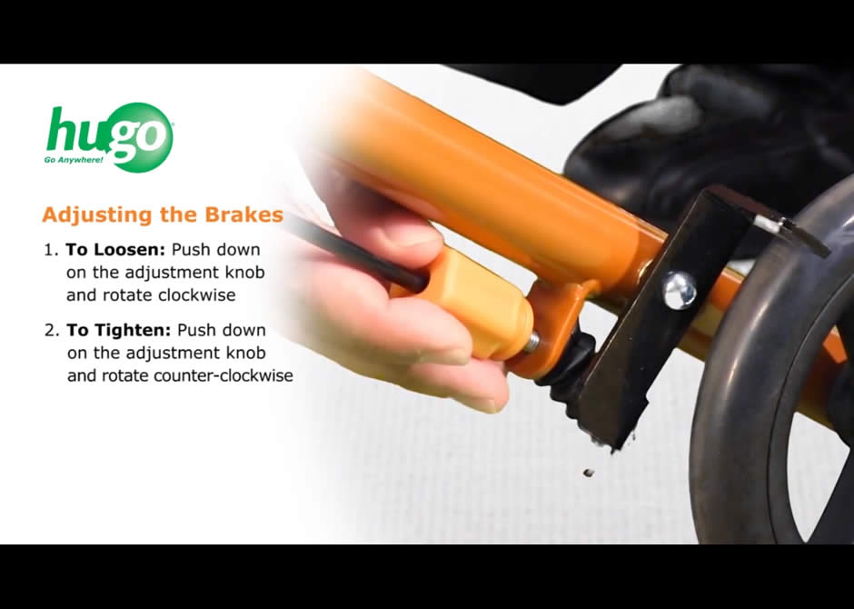 How to adjust the brakes of your Hugo® Sidekick™ Hugo®